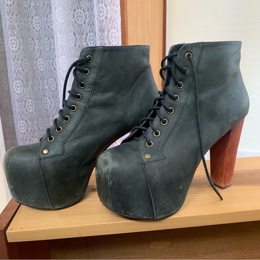 🖤 Iconic Jeffrey Campbell ‘Lita’ Boots 🖤 black leather